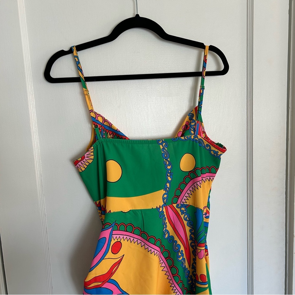 NWT Micas Patterned Cocktail Dress with adjustable straps - Picture 11 of 12